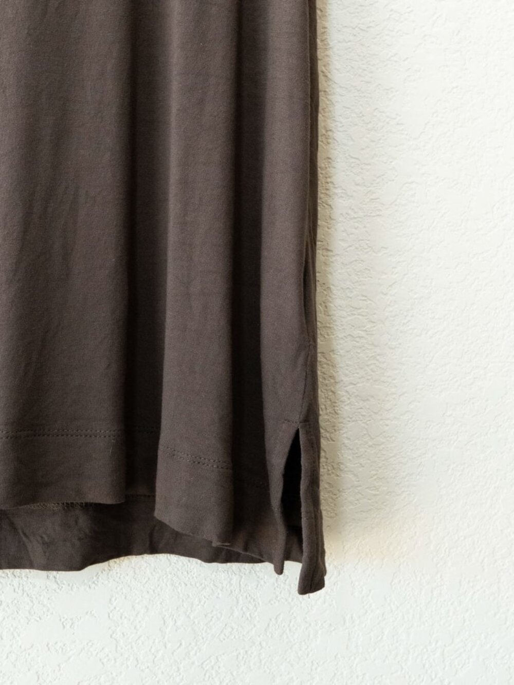 J Jill Wearever Tank Top S Dark Brown Scoop Neck Relaxed Draped Stretch Basic - Picture 8 of 14